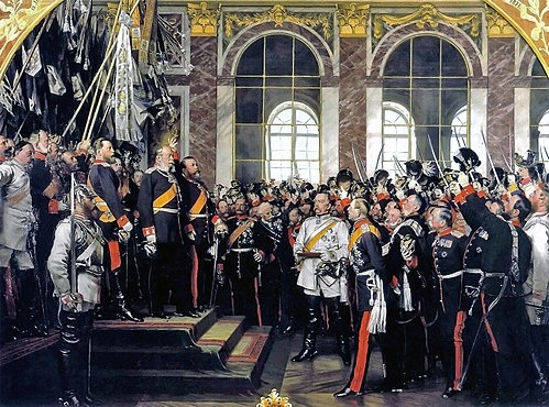 Торжественное провозглашение Вильгельма I императором в Версале. Источник: wikipedia.org