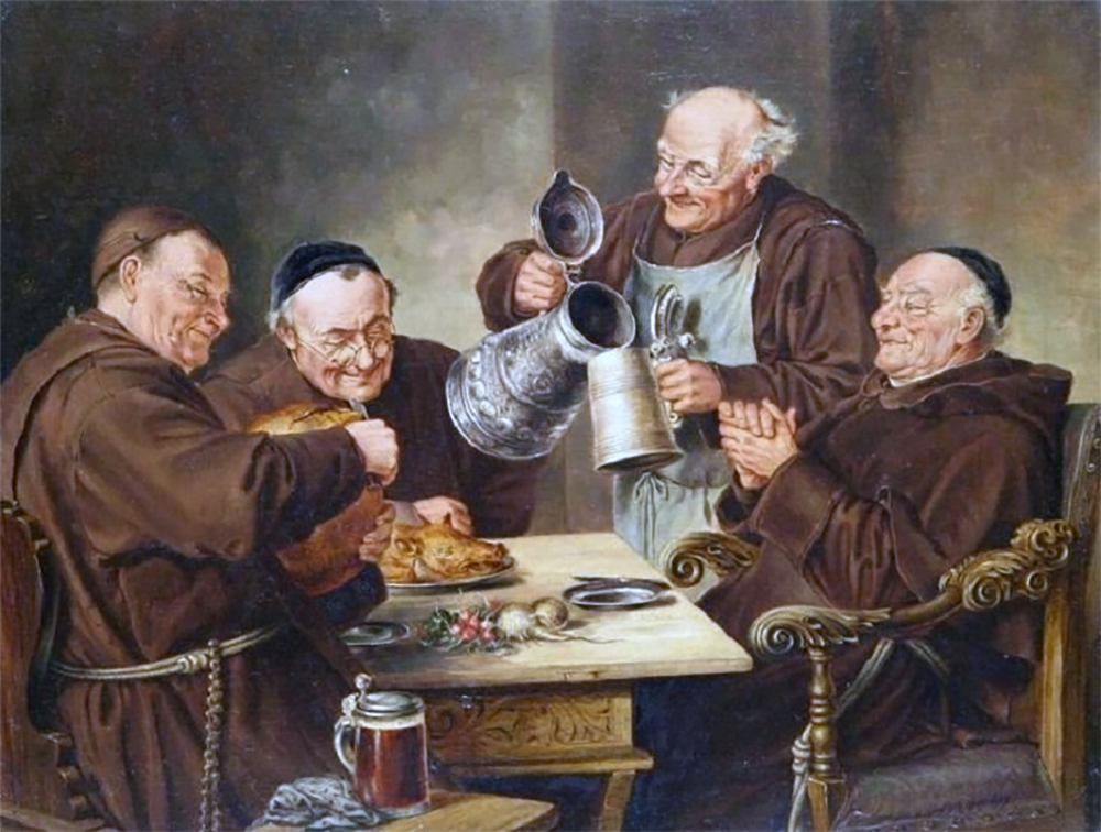 Монахи за столом, 19 в. Частная коллекция