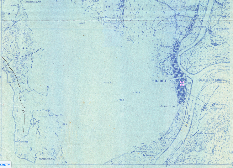 Карта 1933 года