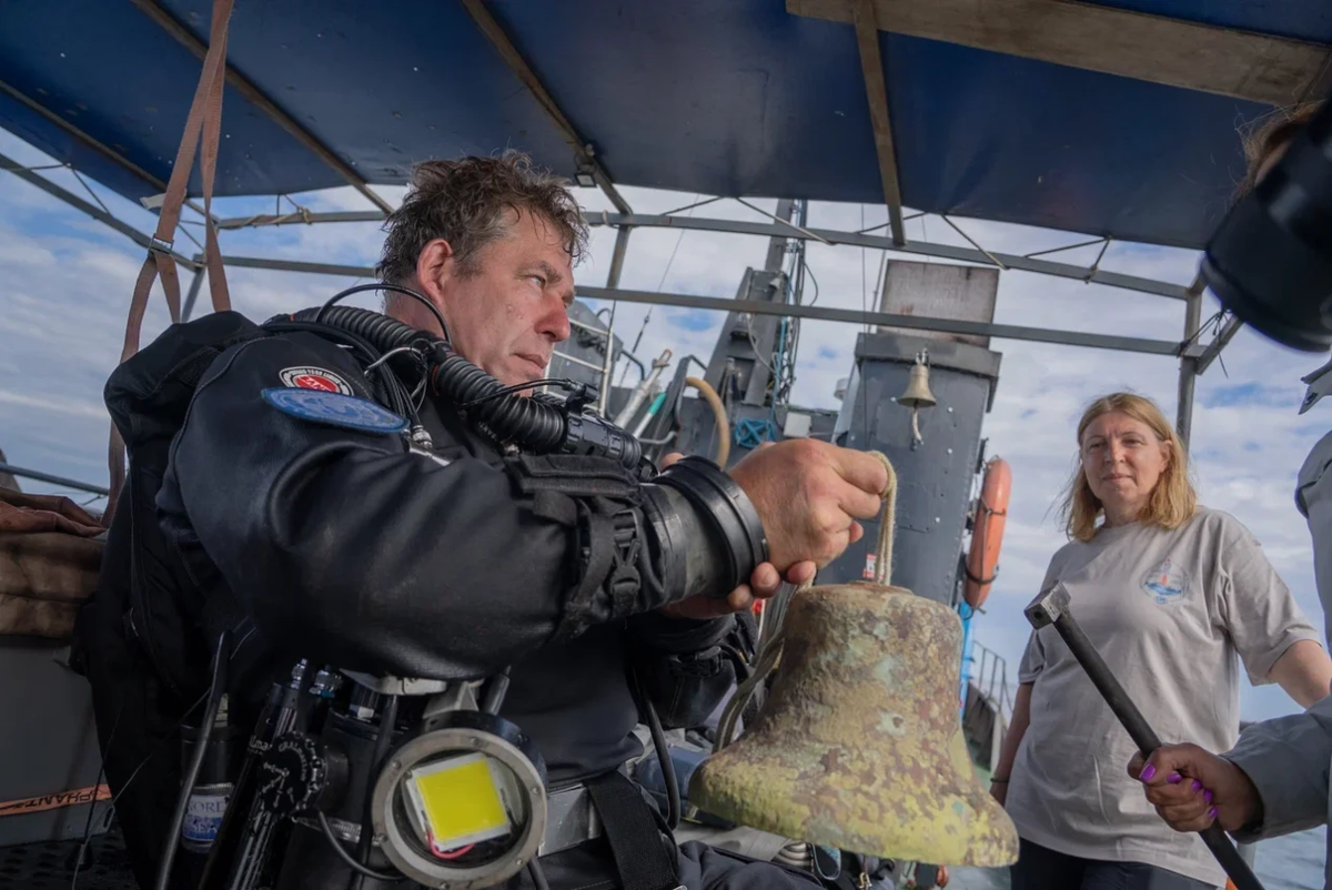 Руководитель водолазной команды РГО Константин Богданов. Фото: пресс-служба фонда «Люди моря» 
