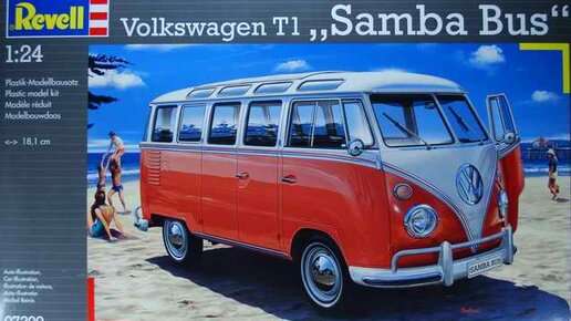 Сборная модель Volkswagen T1 Samba Bus Revell 1/24