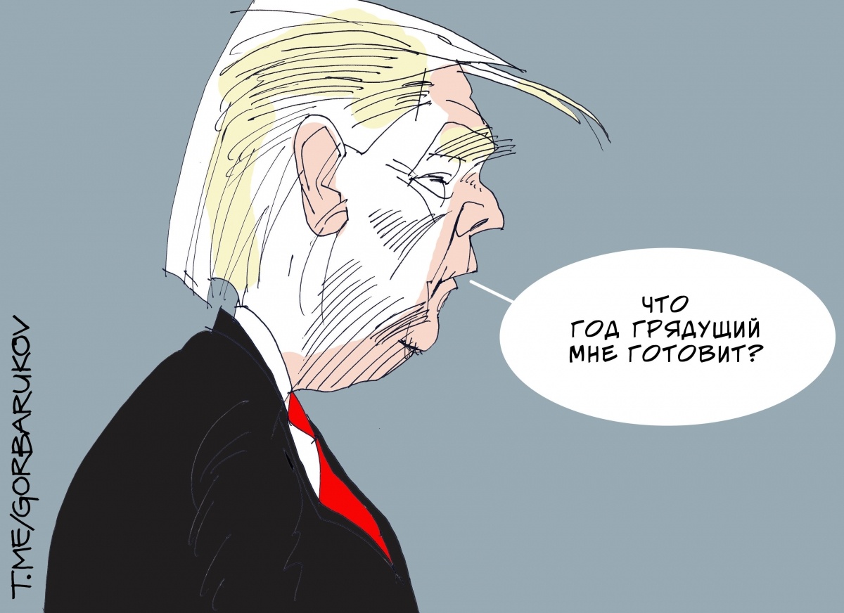 Дональд Трамп. Иллюстрация: © Александр Горбаруков