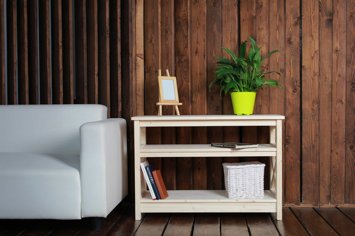 Деревянная тумба ХСП-10 в стиле Прованс в интерьере