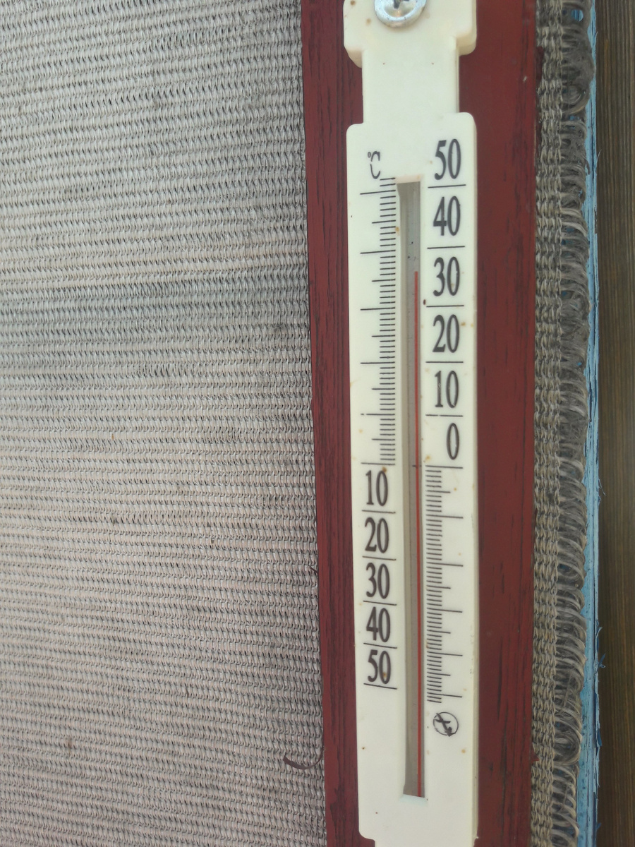 Температура воздуха в тени в 9 часов утра. 