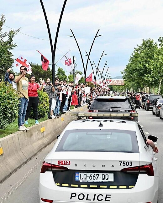 Кахетинское шоссе, которое ведет к городу
