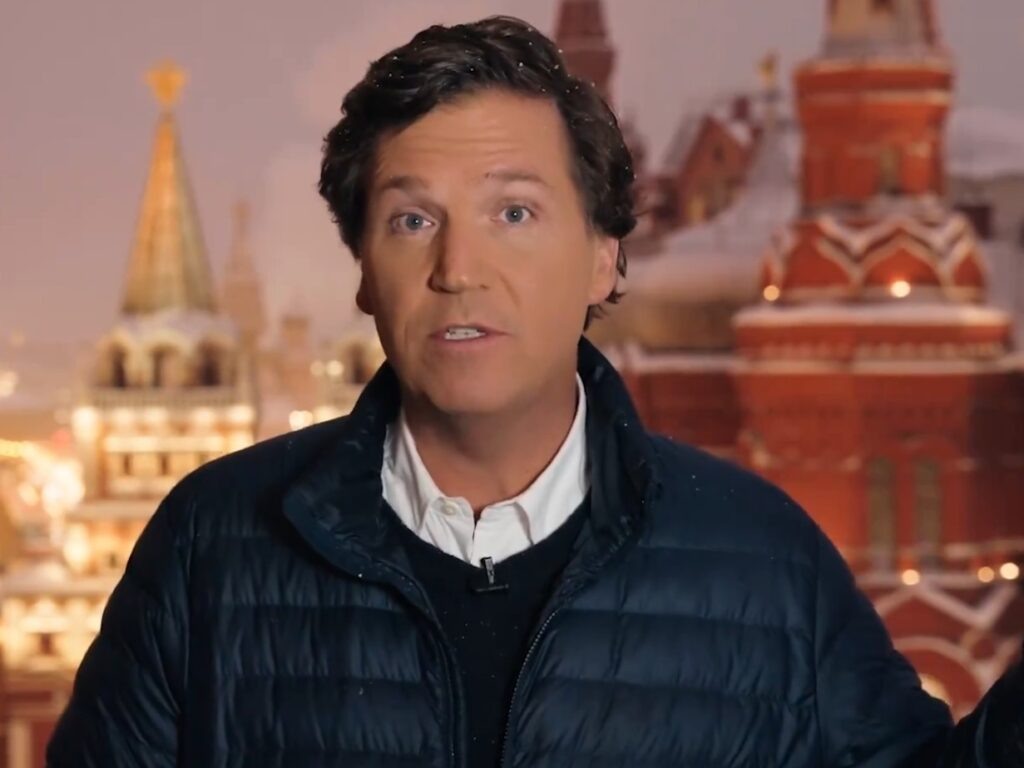    Такер Карлсон, скриншот видео