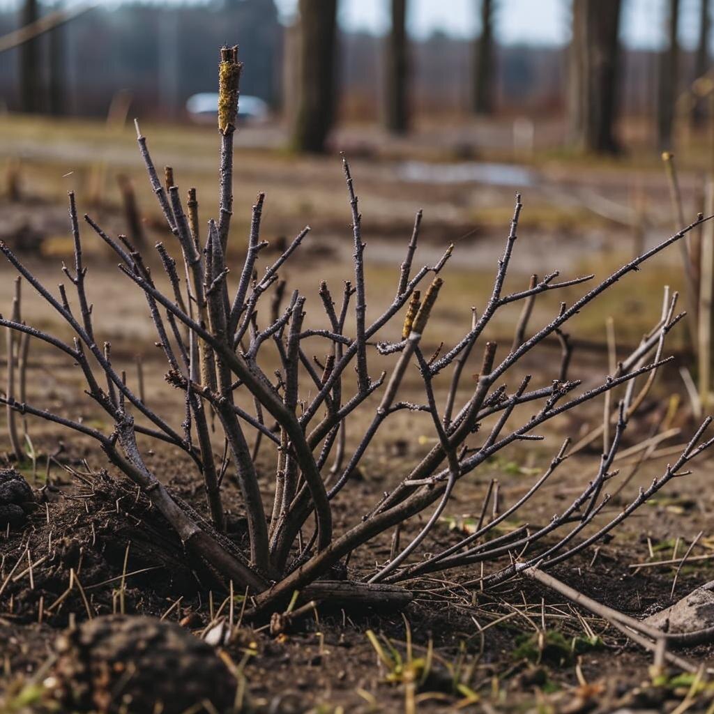 Куст после обрезки