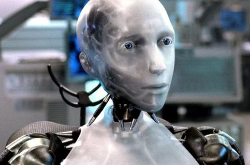 Кадр из фильма "Я, робот" 