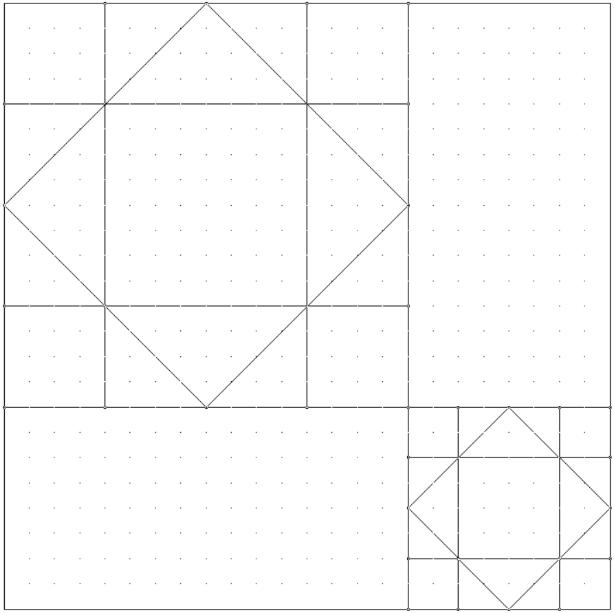 Сетка парного блока "Корона короля". Вариант 1.