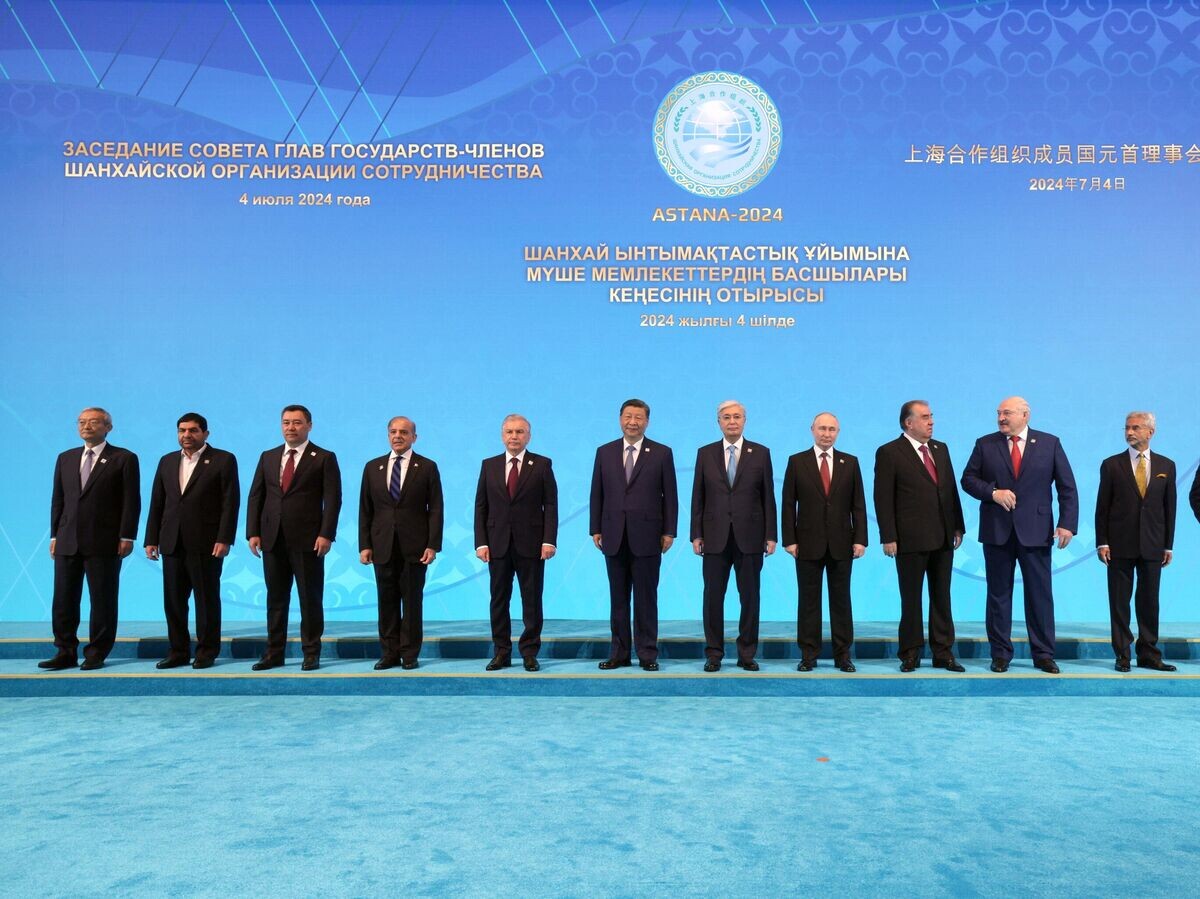    Главы делегаций государств-членов Шанхайской организации сотрудничества© РИА Новости / POOL
