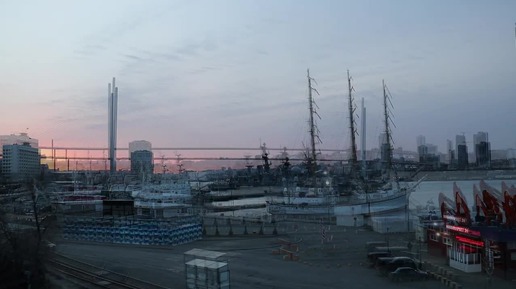 Владивосток восход солнца 19 марта 2022.
