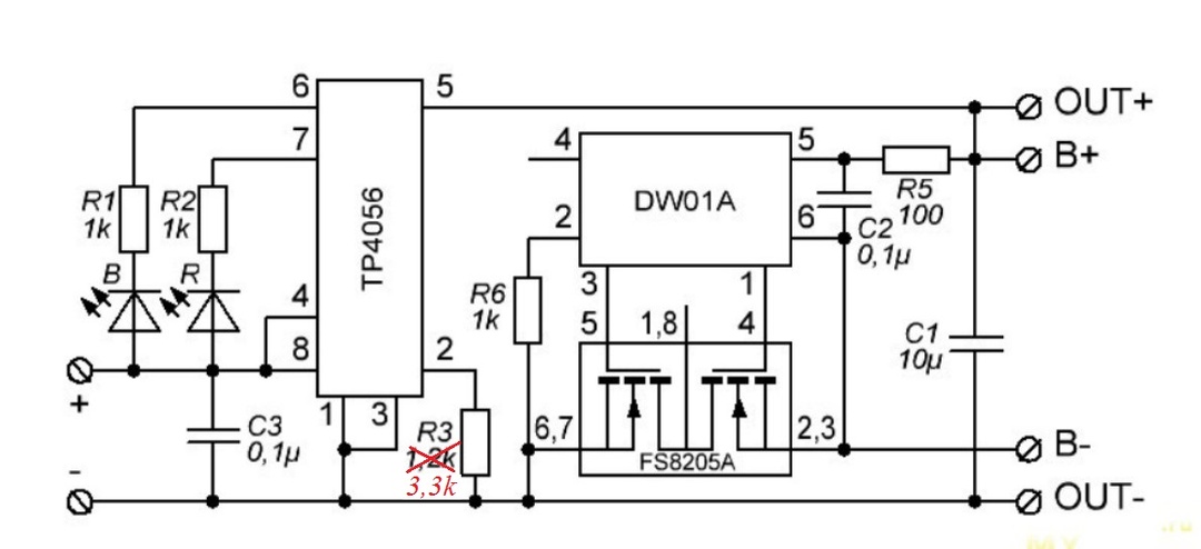 Переделываем модуль зарядки на микросхеме TP4056 на меньший ток зарядки, и на внешнюю светодиодную и звуковую индикацию