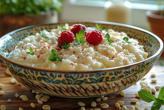    Блюда с перловкой