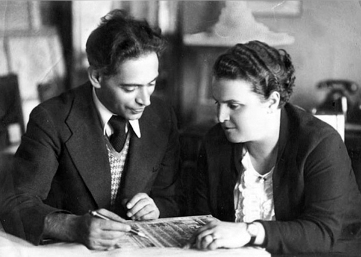    Борис Иофан и Вера Мухина. 1936 год. / Фото: tatlin.ru