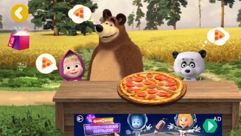Мультфильм Игра для малышей Маша и Медведь 🐻🍬🥳 Пицца 🍕 🍕 🍕 🍕 🍕 🍕 🍕 🍕