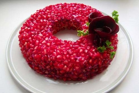 Рецепт Салат Гранатовый браслет