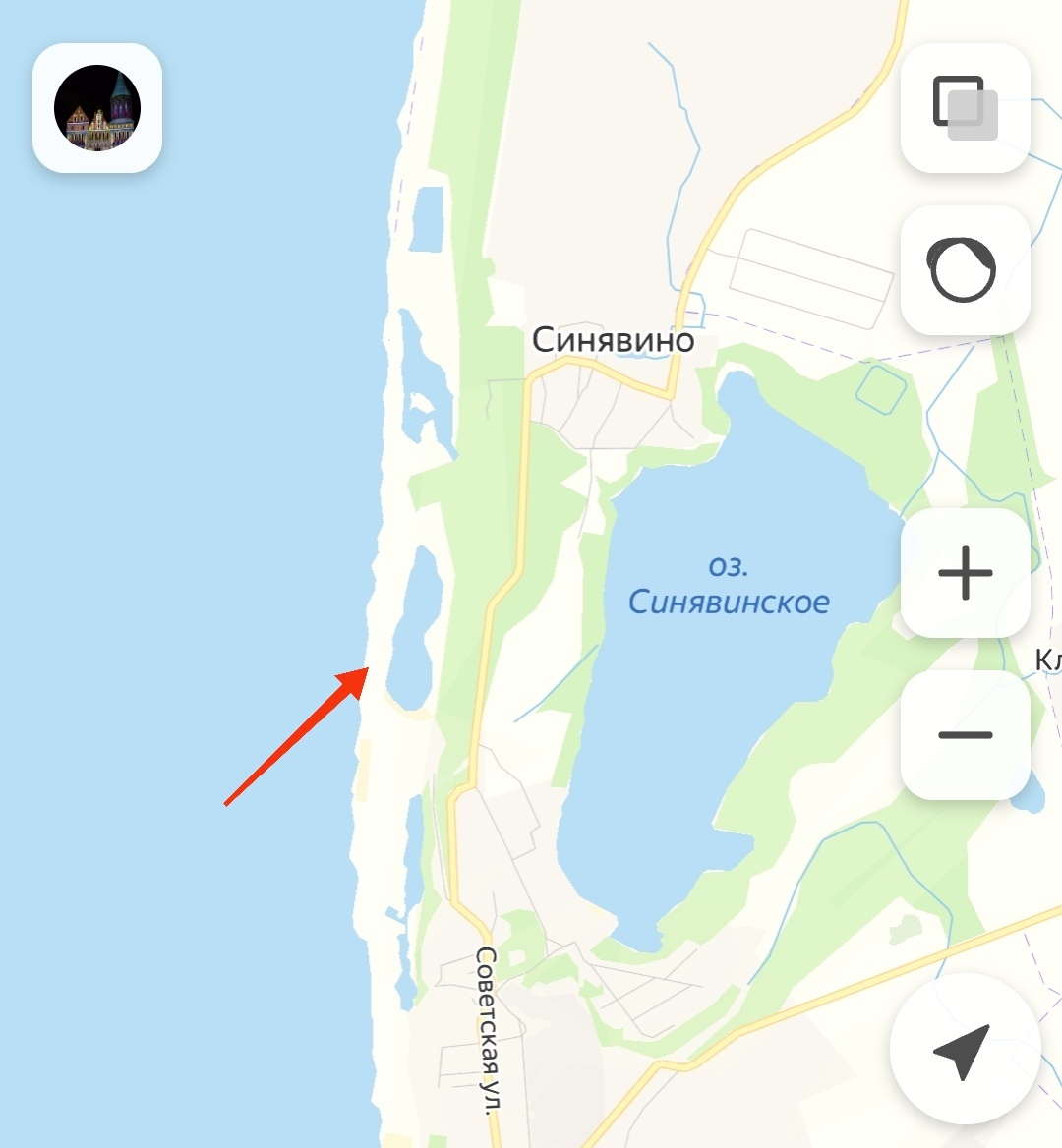 Скрин с "Яндекс карты"