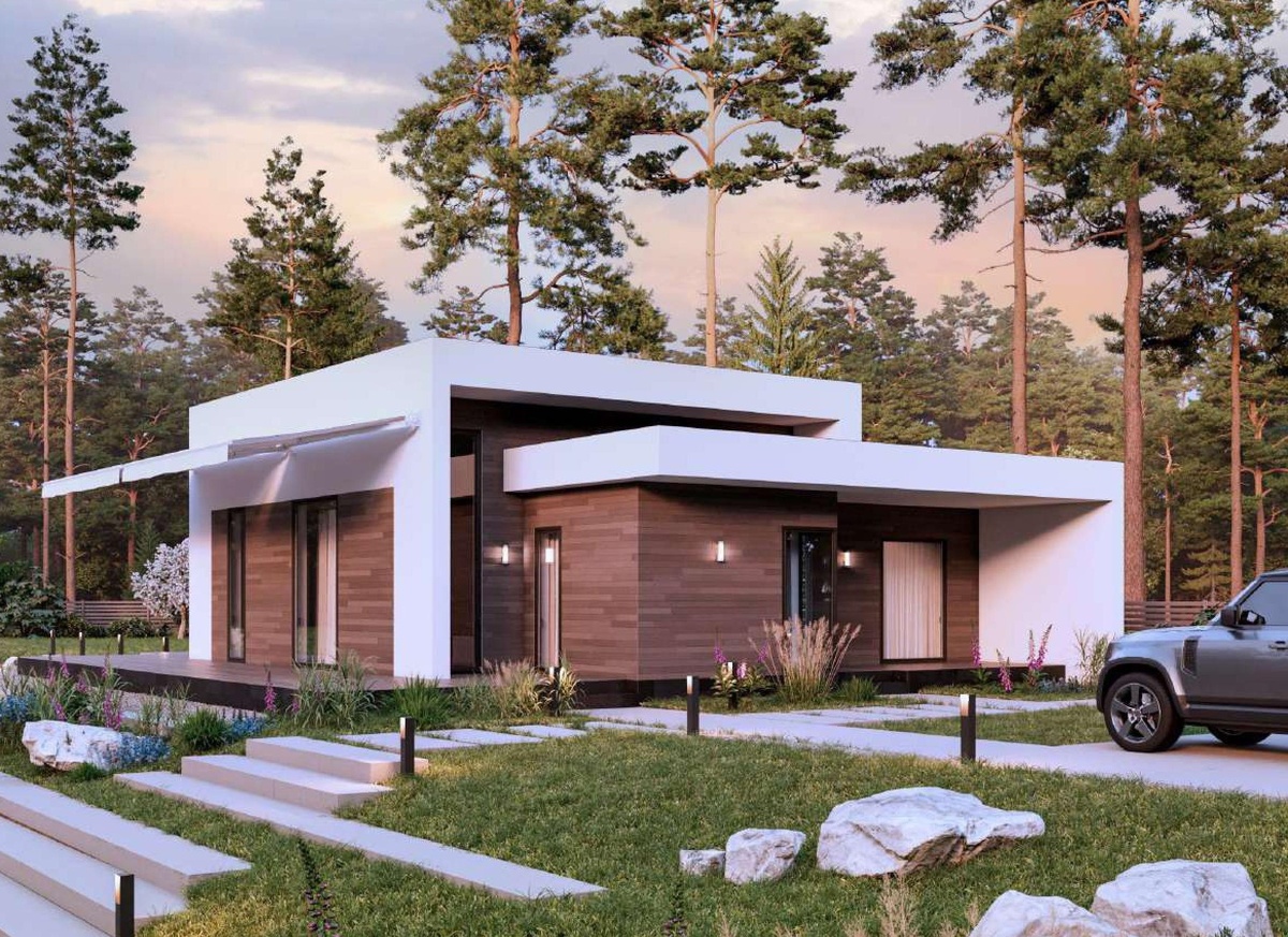 Застройщик обещает от 6,4м рублей за эту красавицу, ленточный фундамент, газоблок, 3 спальни, 3 ванны, 125м2