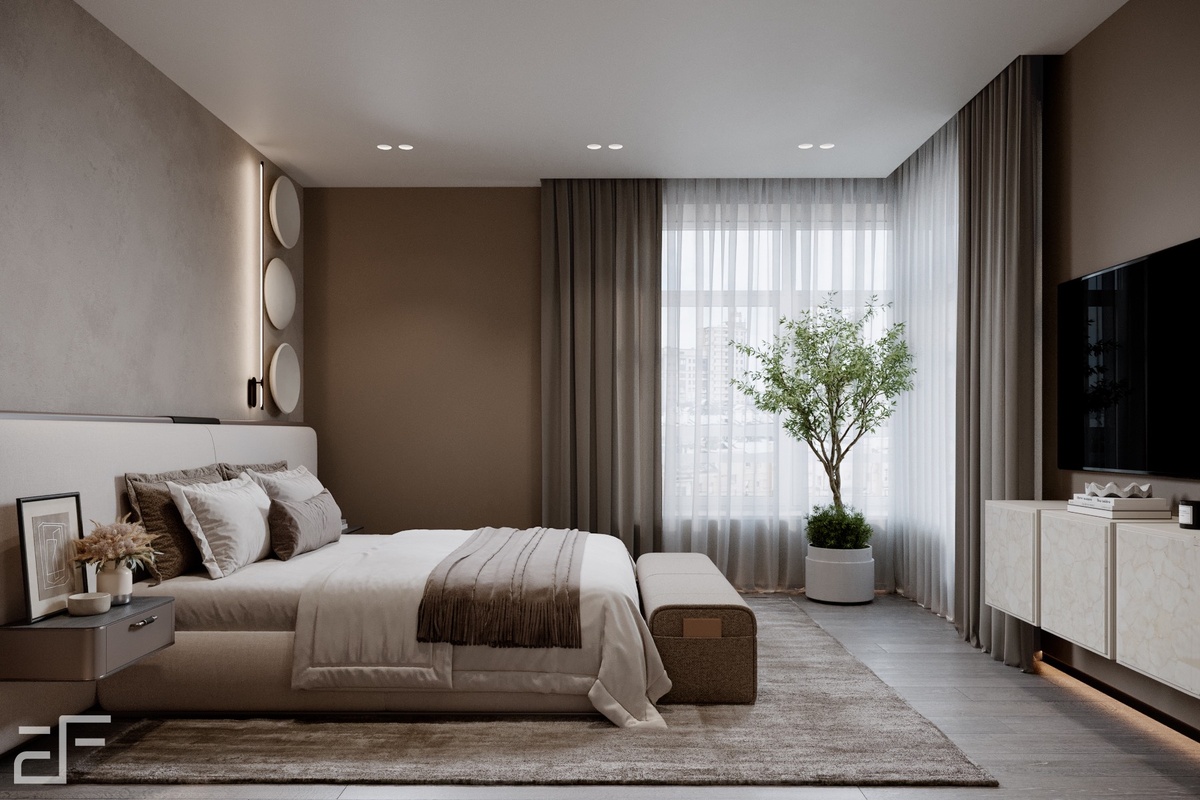 Интерьер спальни в современном стиле