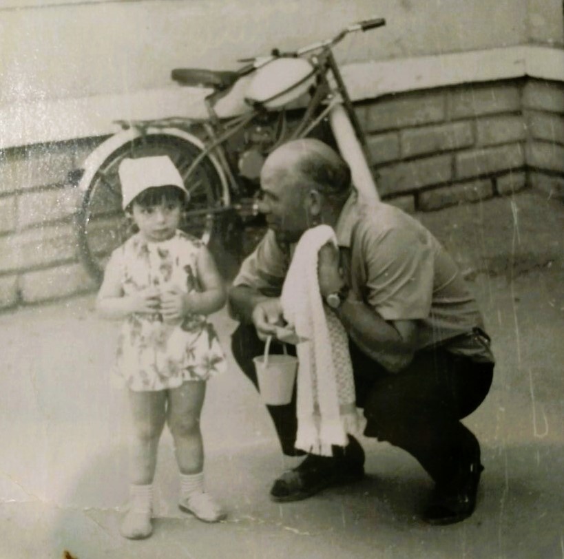 Автор с дедушкой