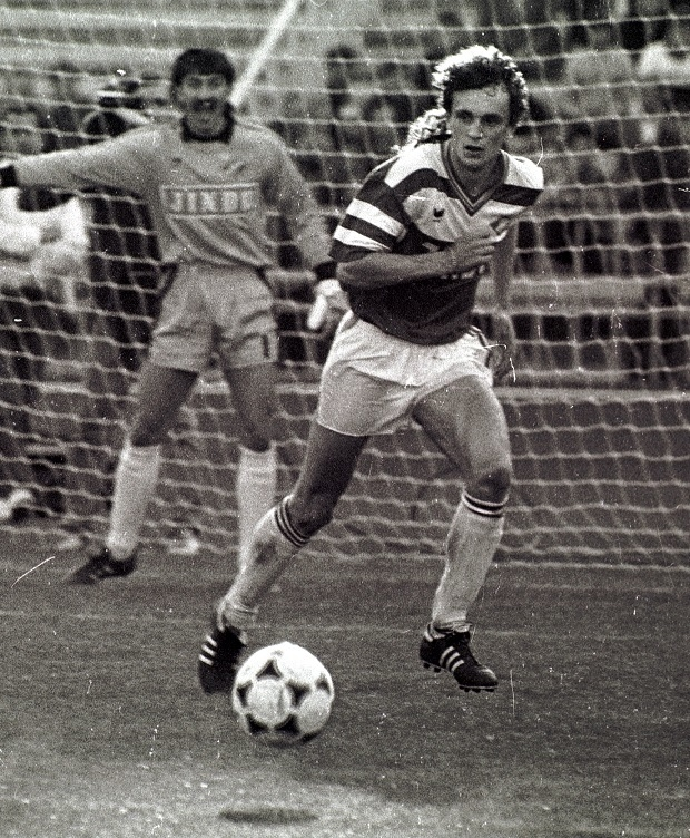 Май 1990 года. «Спартак» — «Динамо» Киев. Игорь Шалимов и Станислав Черчесов. Александр Федоров, Фото «СЭ»