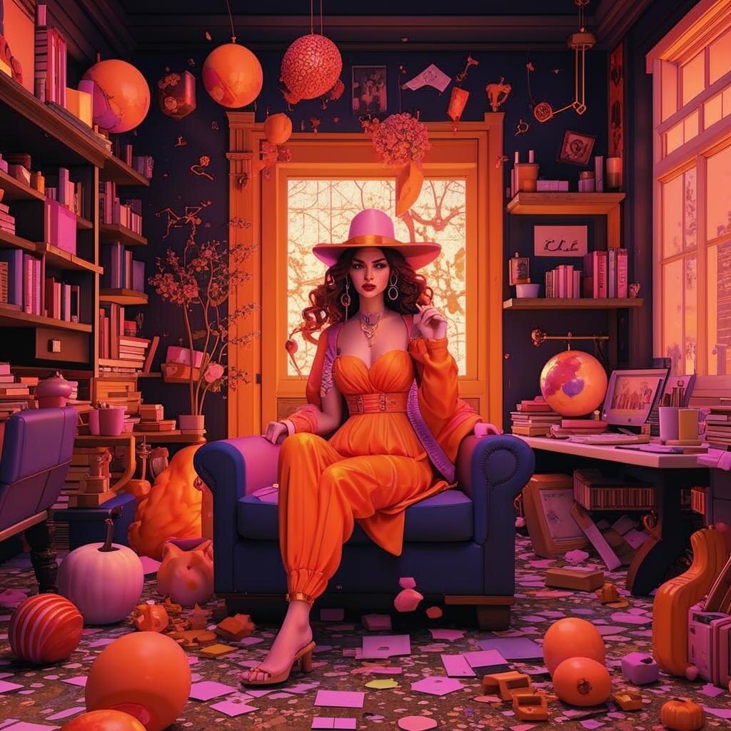 Экзальтированная особа, их часто влечёт эта область. Фото канала Таро Портал ( ИИ).