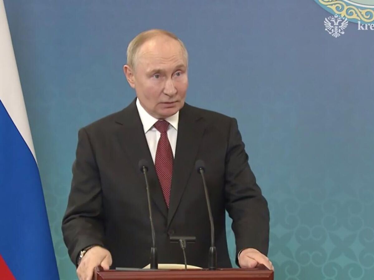    Путин выступает перед журналистами по итогам саммита ШОС© Администрация Президента России