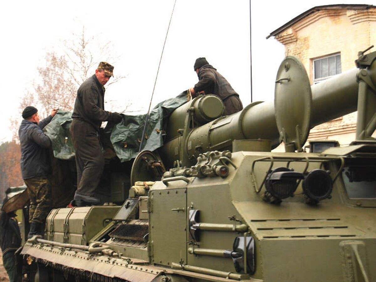    Cамоходная пушка 2С7 "Пион" на вооружении армии Украины© Фото : Минобороны Украины