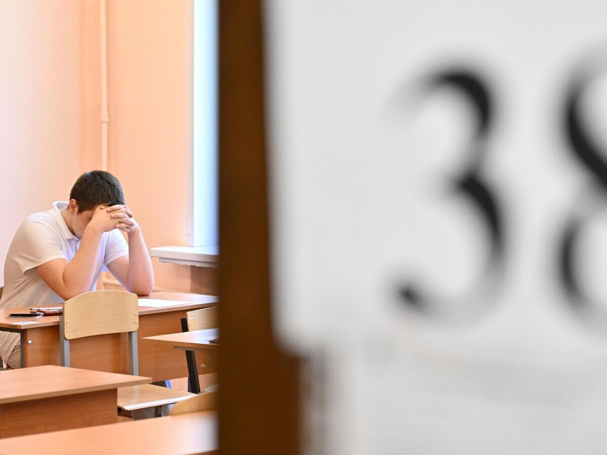    Учащийся принимает участие в сдаче ЕГЭ © РИА Новости / Павел Бедняков