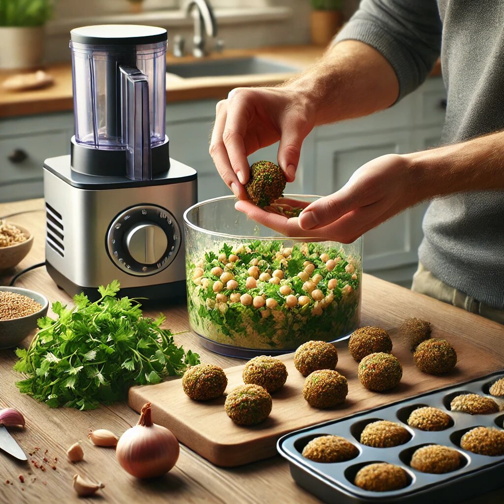 Приготовления фалафеля.