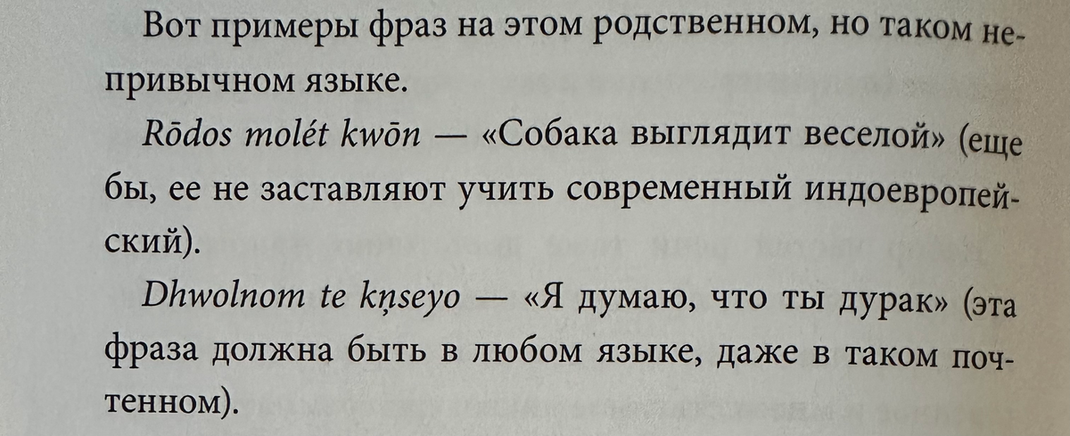 Автор заботливо подбирает иноязычные фразы, которые могут пригодиться читателю