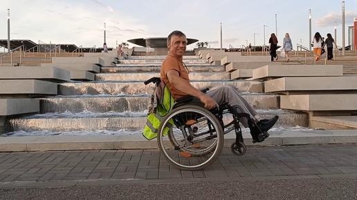Фонтанный комплекс «Каскад» в Олимпийском парке Сочи И конечно танцы на инвалидной коляске