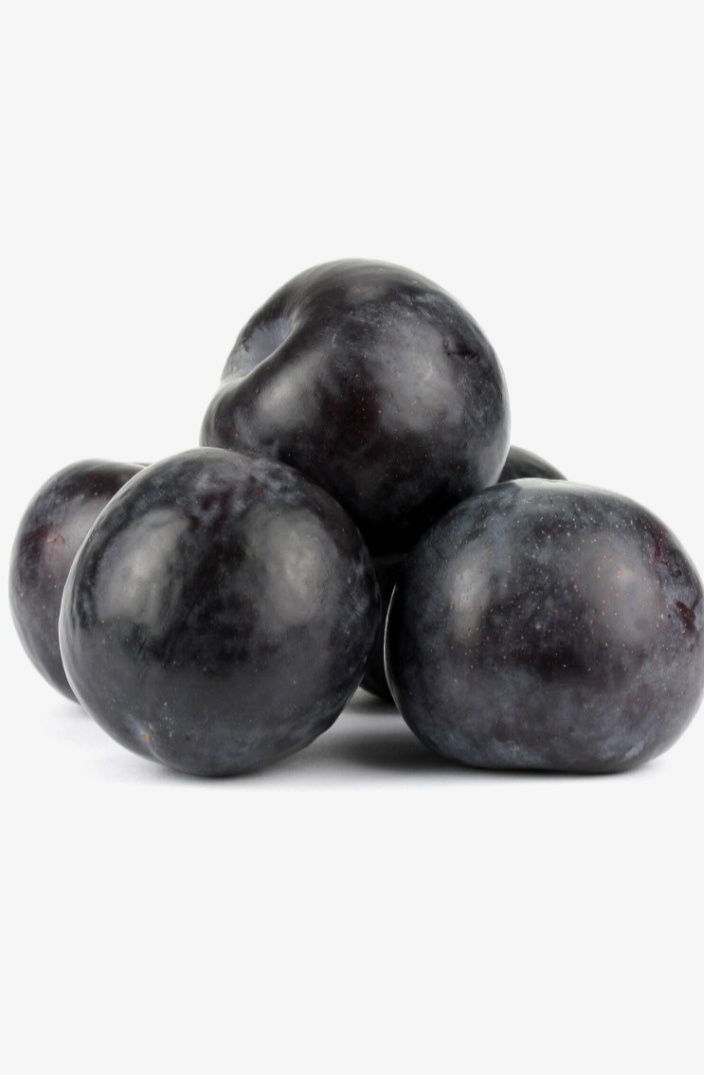 Слива чёрная, круглая