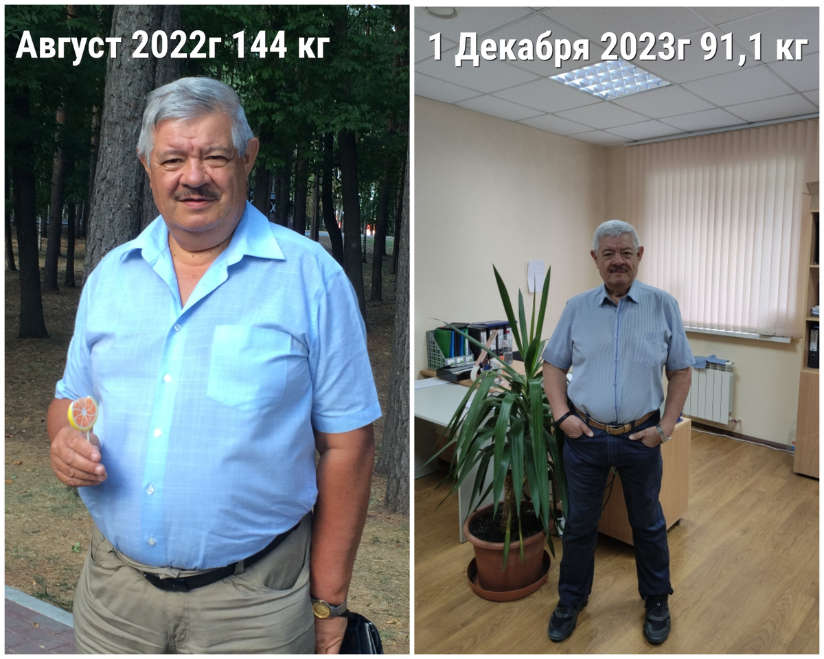 Результат за год и 4 месяца