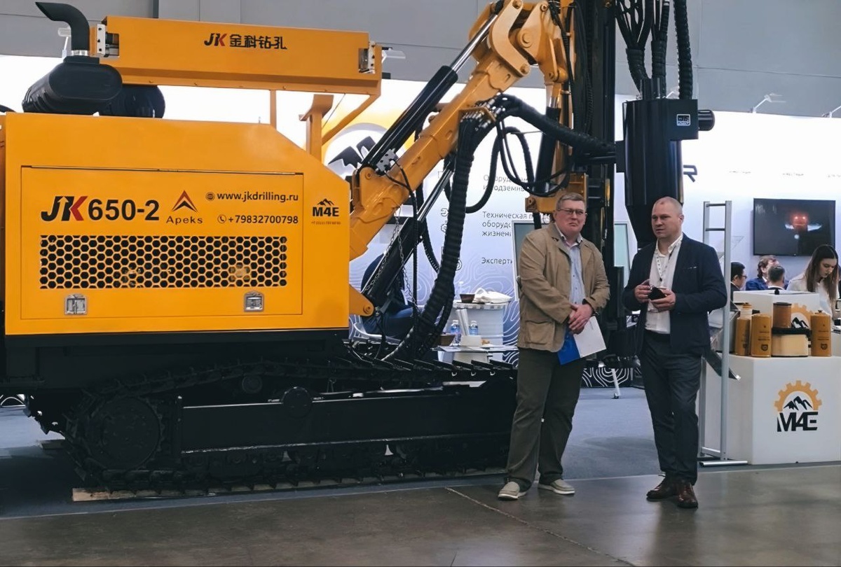 Компания ООО «АПЕКС» представила буровой станок JK 650 на выставке MINNING WORLD 2024