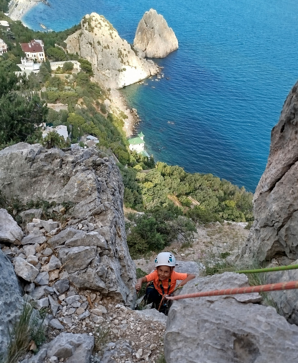 Скалолазание в Крыму. г. Кошка, Симеиз.