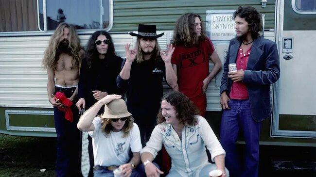 Lynyrd Skynyrd за кулисами в октябре 1976 г.