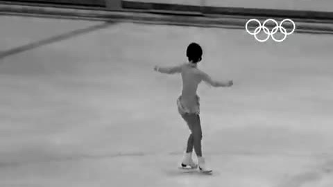 Пегги Флеминг, золотая медаль ОИ в Гренобле, 1968 г.