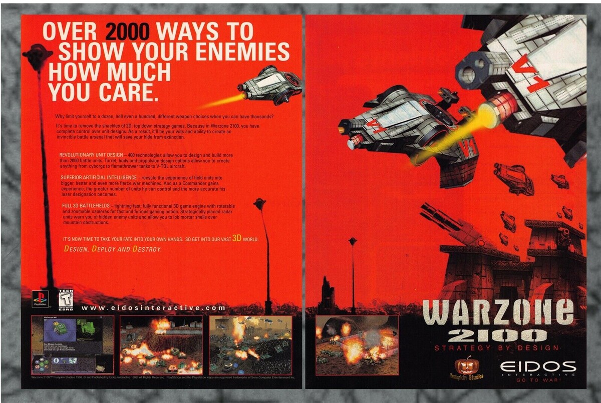 Рекламный буклет Warzone 2100