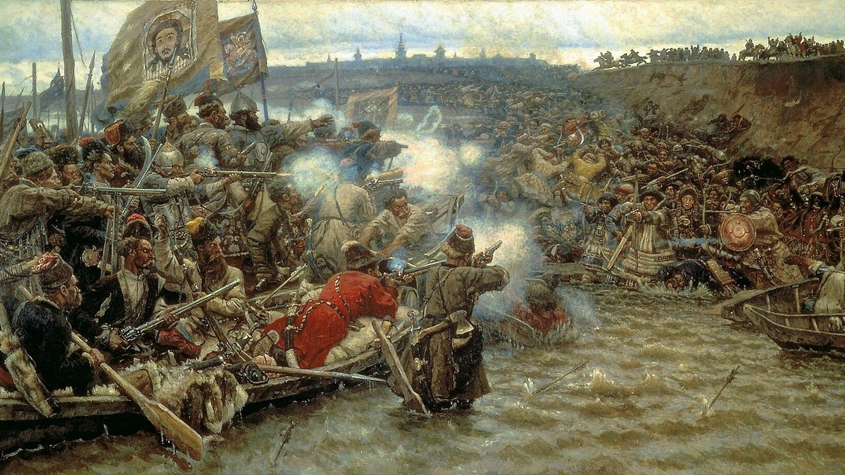 «Покорение Сибири Ермаком Тимофеевичем» | В. Суриков (1895)