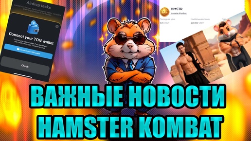 ВАЖНЫЕ НОВОСТИ HAMSTER KOMBAT: листинг и премаркет, новые карты и лига Creator, пост Павла Дурова