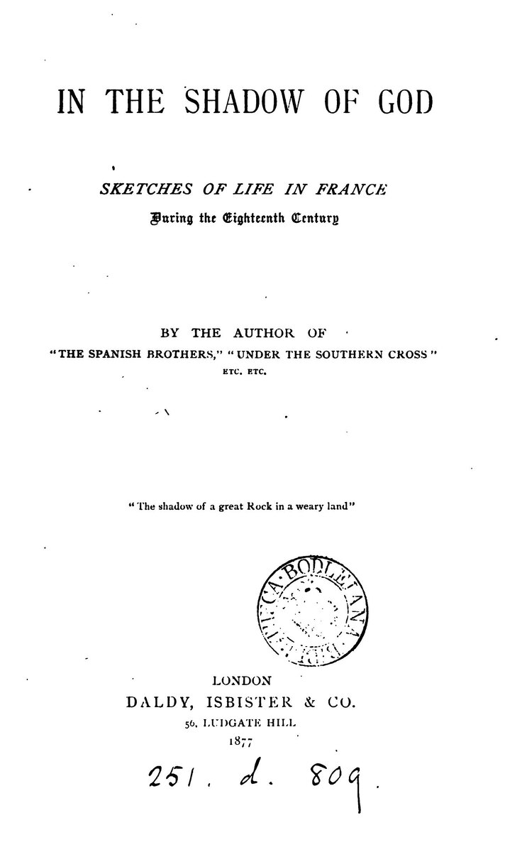 В тени Бога (1877), Дебора Алкок