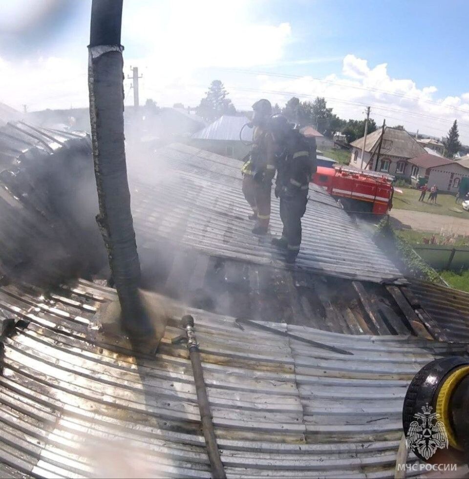    Пожар в Новоалтайске. Источник: ГУ МЧС по Алтайскому краю