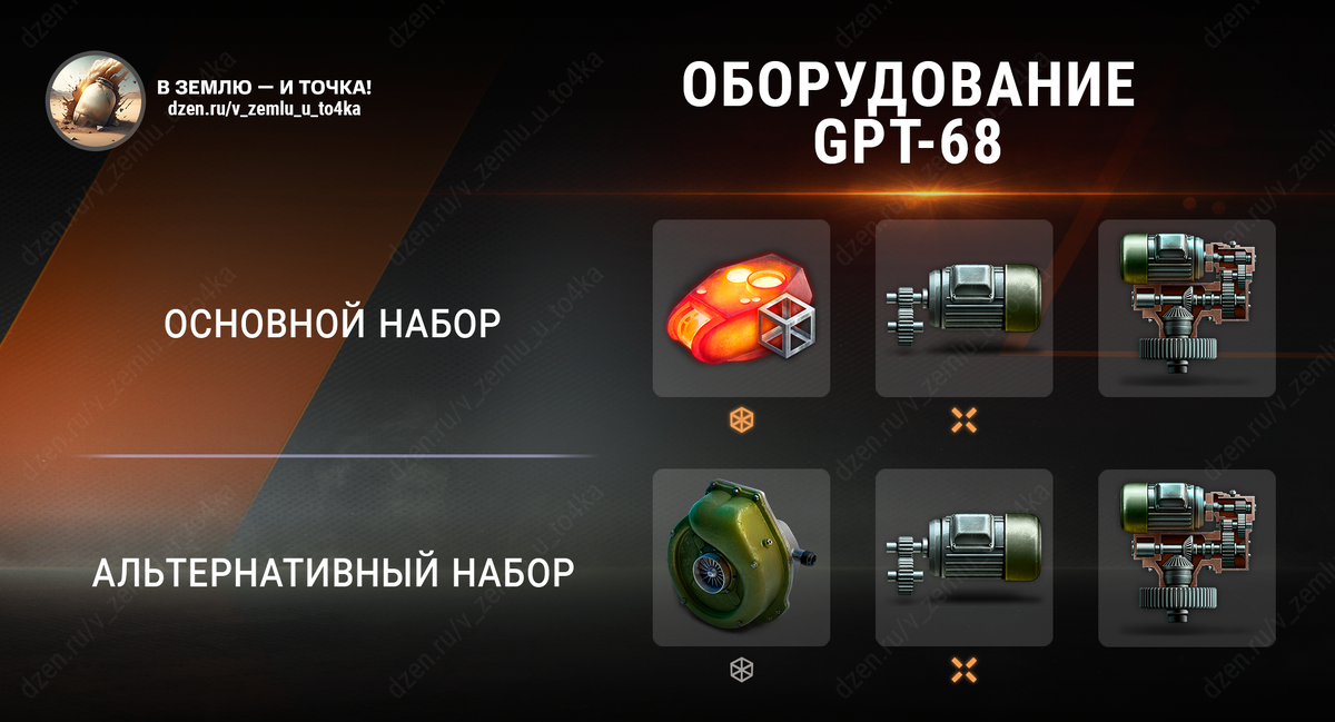 Оборудование для GPT-68 (Мир танков)