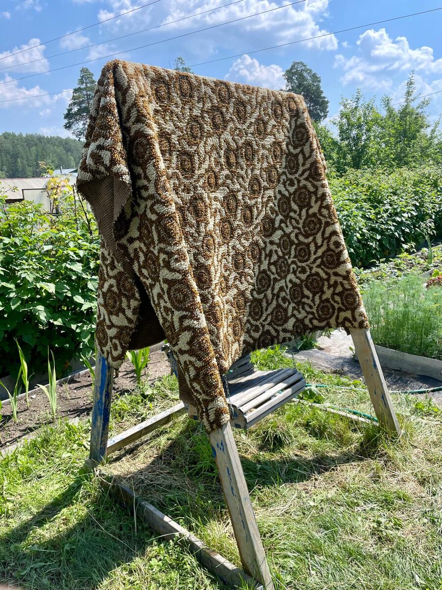 Сегодня постирала второй коврик)