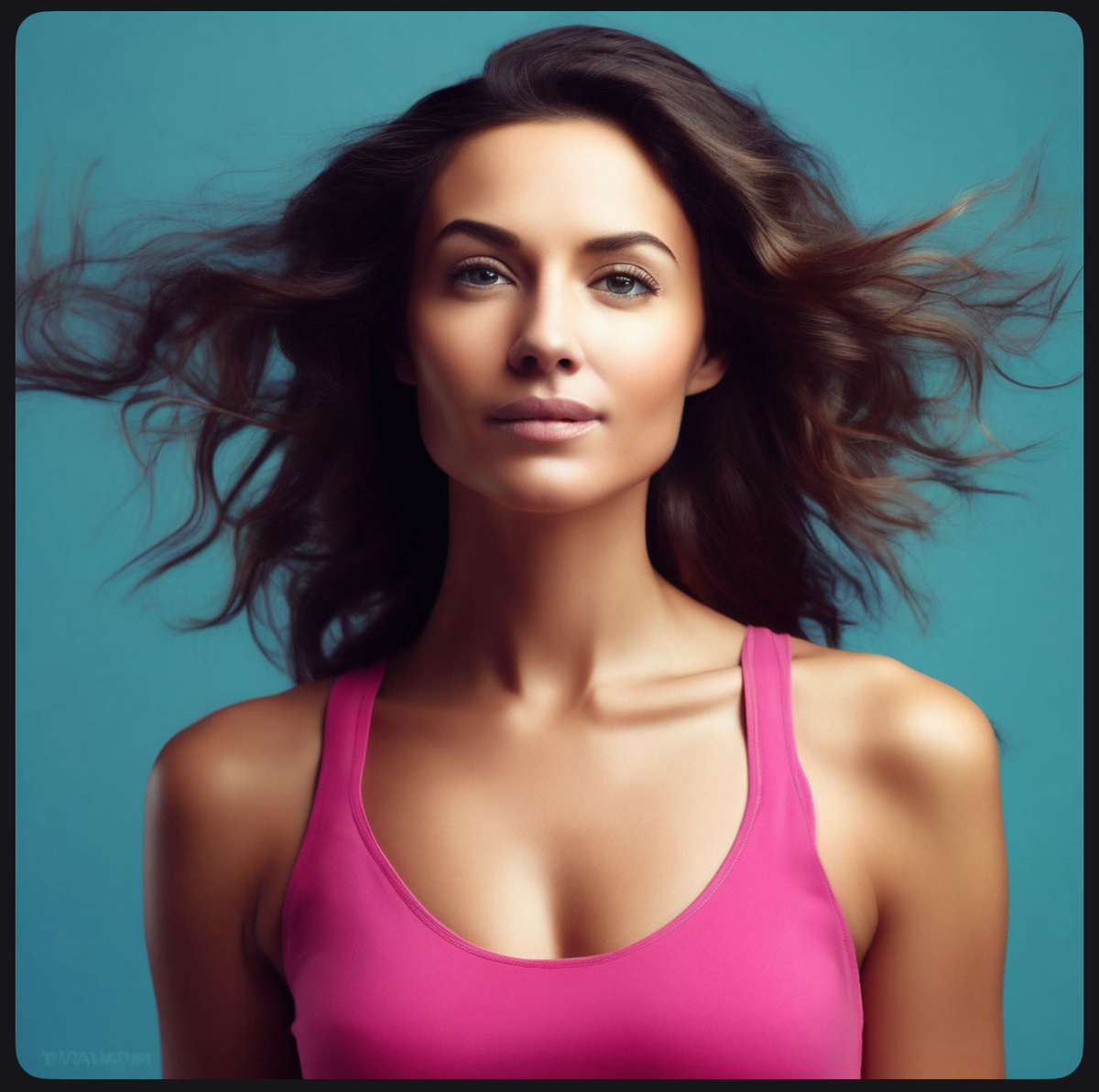 Красивая, счастливая, здоровая девушка