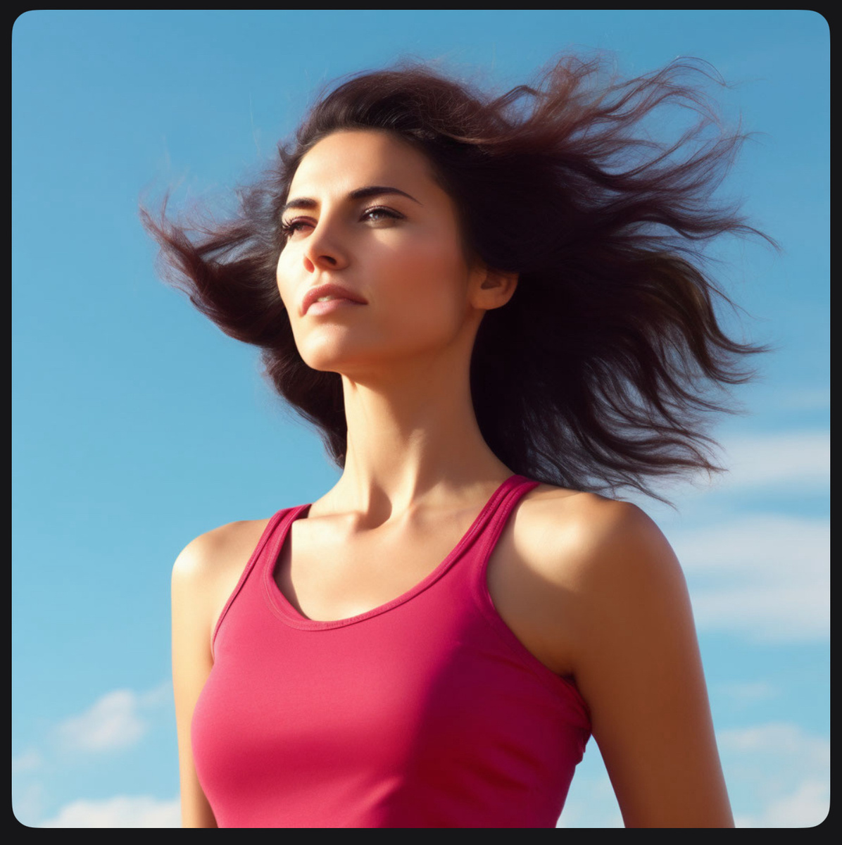 Здоровая и красивая женщина