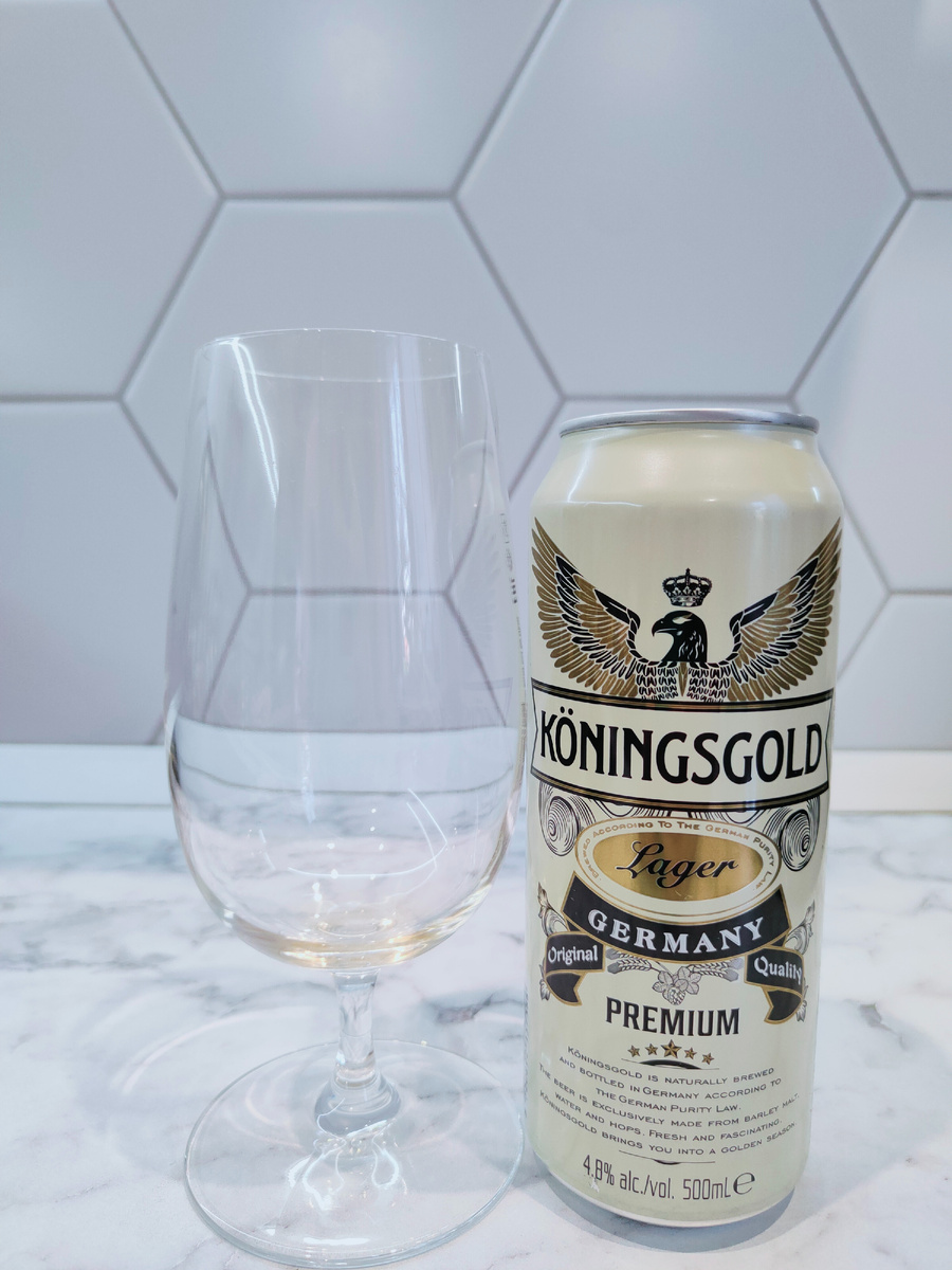 Пиво "Këningsgold Lager" (Кёнингсголд Лагер) из Германии