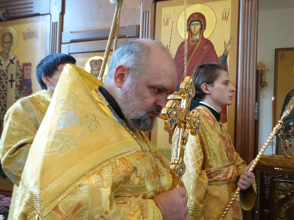 Андрей Другай на литургии