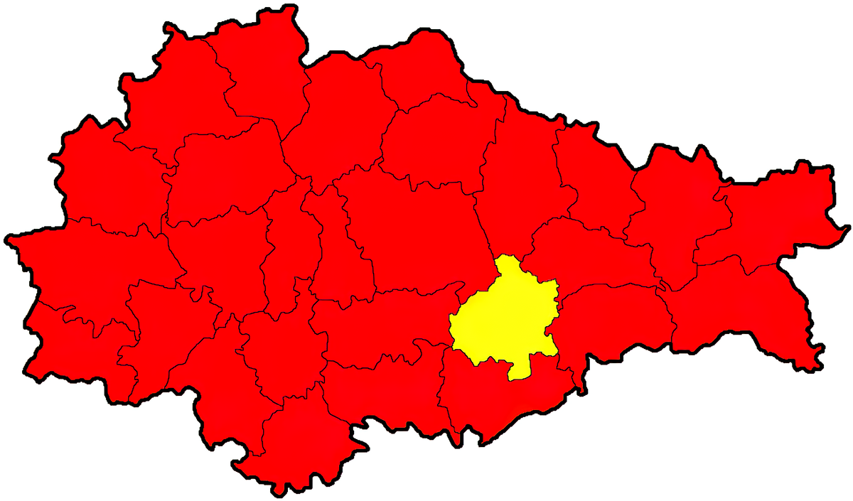 Солнцевский район на карте области